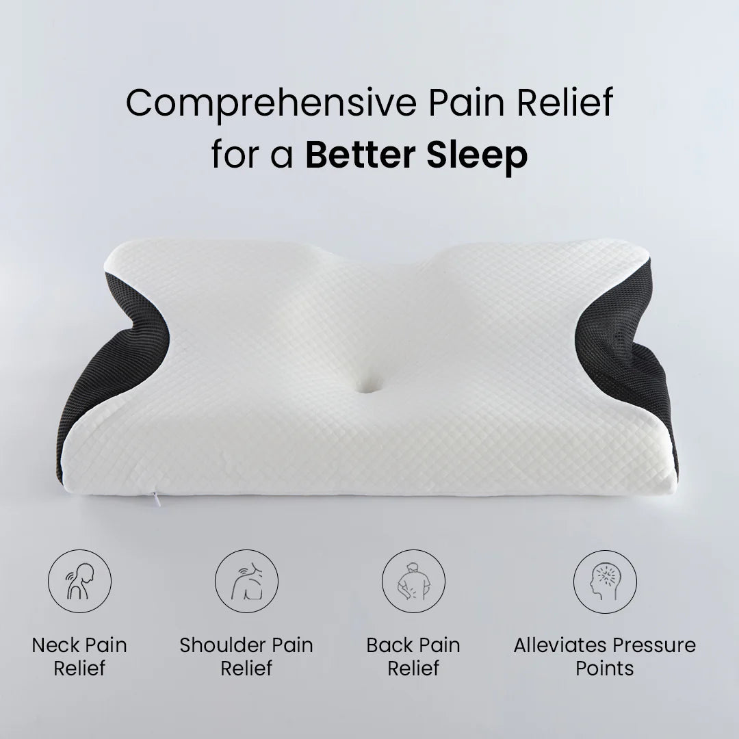 Dreamers Cervical Neck Pillow for comprehensive pain relief, supporting all sleep positions with 100% premium memory foam. Dreamers Relief Pillow, Dreamers Pillow, Dreamers Global Pillow,Dreamers Cervical Neck Pillow, Dreamers Relief Pillow Side Sleeper