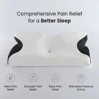 Dreamers Cervical Neck Pillow for comprehensive pain relief, supporting all sleep positions with 100% premium memory foam. Dreamers Relief Pillow, Dreamers Pillow, Dreamers Global Pillow,Dreamers Cervical Neck Pillow, Dreamers Relief Pillow Side Sleeper