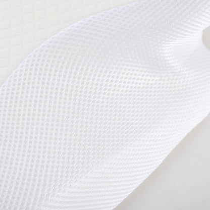 Close-up of Dreamers Cervical Pillow fabric detail, showcasing breathable mesh material for comfort and support. Dreamers Relief Pillow, Dreamers Pillow, Dreamers Global Pillow,Dreamers Cervical Neck Pillow, Dreamers Relief Pillow Side Sleeper
